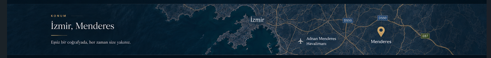 İzmir Menderes konum haritası
